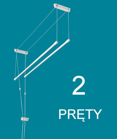 Ceiling dryer 2 rod steel ø13 mm round rod