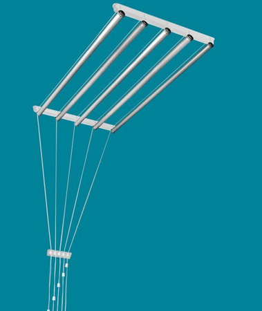 Ceiling dryer 5 rod aluminum ø25 mm round rod