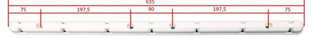 Plastic arm for ceiling dryer - white (2 pcs)