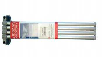 Swivel wall hanger P4B, four arms, aluminum, Silver