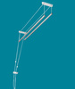 Ceiling dryer 2 rod aluminum ø25 mm round rod