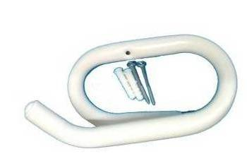 Aluminum paper hanger White