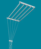 Ceiling dryer 5 rod aluminum ø16 mm round rod