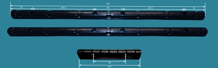 Suszarka sufitowa 7 prętowa stal ø13 mm CZARNA